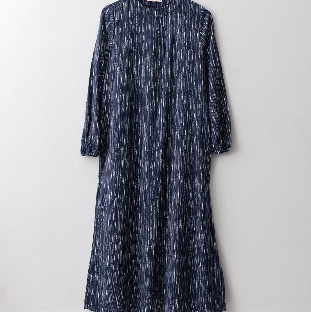 LC Waikiki CREW Neck Patterned Dress Long Sleeve